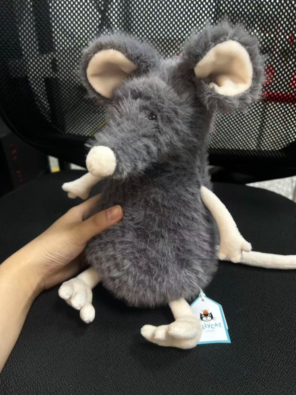 NWT Jellycat Lachlan Sad Rat LAC3SR Older, Whiter Tail